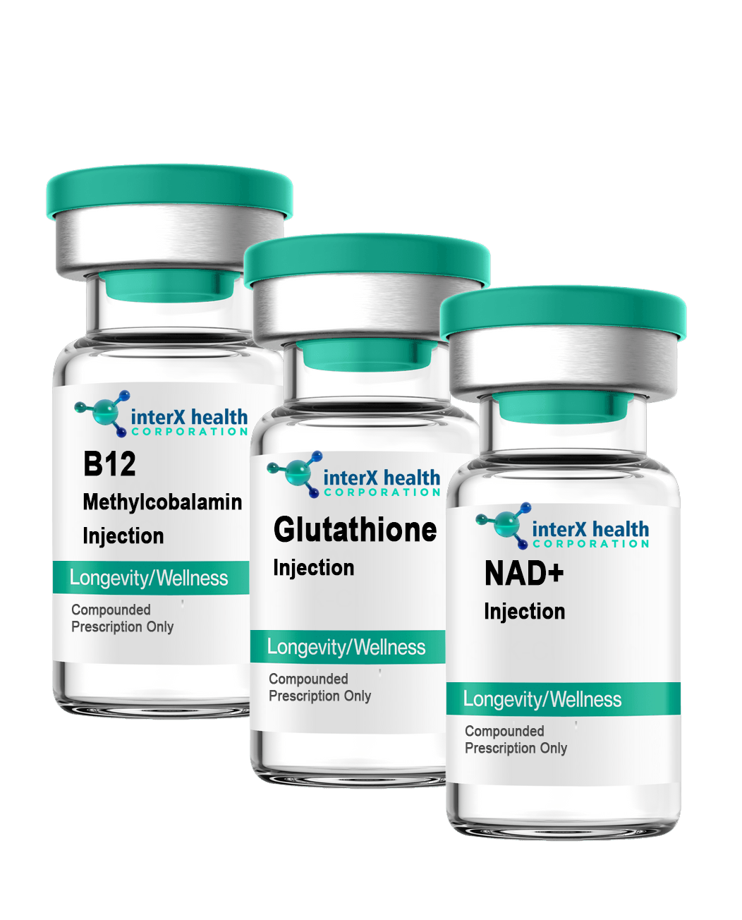Longevity Bundle (Vitamin B12, NAD & Glutathione Injections)
